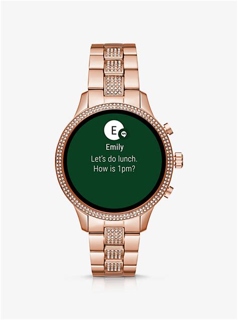 Michael Kors Gen 4 Runway Rose Gold